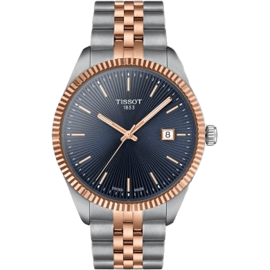 Ballade 40 Stainless Steel - Rose Gold / Blue / Bracelet