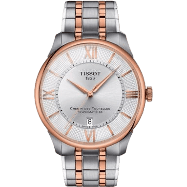 Chemin Des Tourelles Powermatic 80 42 Stainless Steel - Rose Gold / Silver / Bracelet