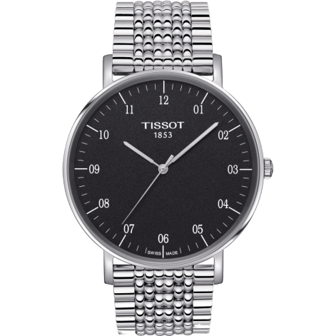 Everytime Large Stainless Steel / Black / Bracelet