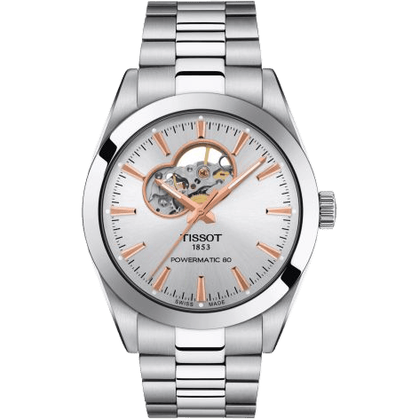 Gentleman Powermatic Open Heart Stainless Steel / Silver / Bracelet