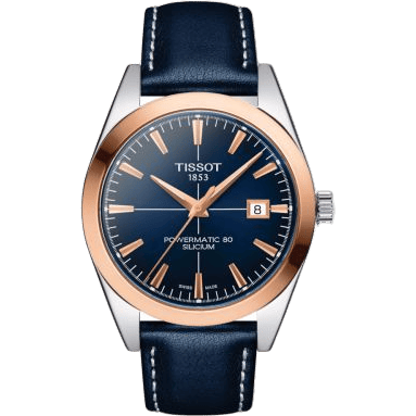 Gentleman Powermatic Stainless Steel - Red Gold / Brown / Strap