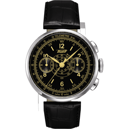 Heritage Chronograph Stainless Steel / Black / Strap