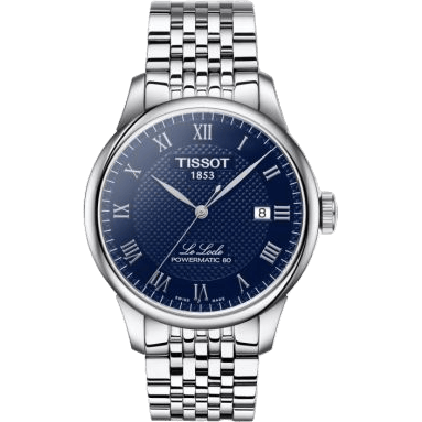 Le Locle Powermatic 80 39.3 Stainless Steel / Blue / Bracelet