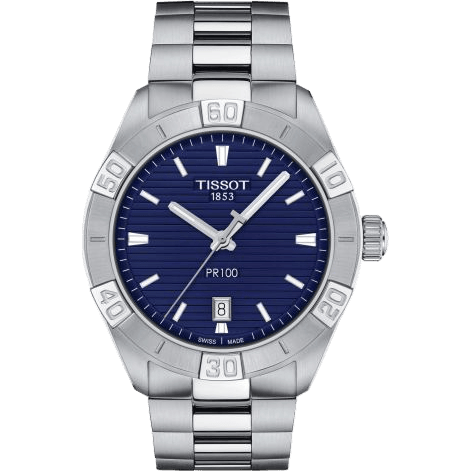 PR 100 Sport Gent Stainless Steel / Blue / Bracelet
