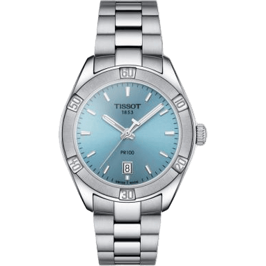 PR 100 Sport Chic 36 Stainless Steel / Blue / Bracelet