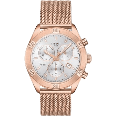 PR 100 Sport Chic Chronograph 38 Rose Gold PVD / Silver / Bracelet