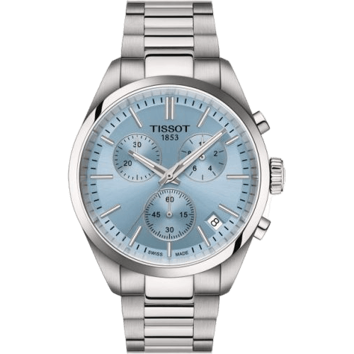 PR 100 Quartz Chronograph Stainless Steel / Ice blue / Bracelet