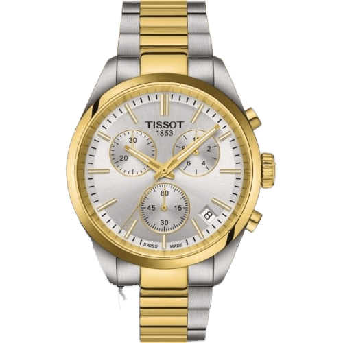 PR 100 Quartz Chronograph Stainless Steel - Yellow Gold / Silver / Bracelet