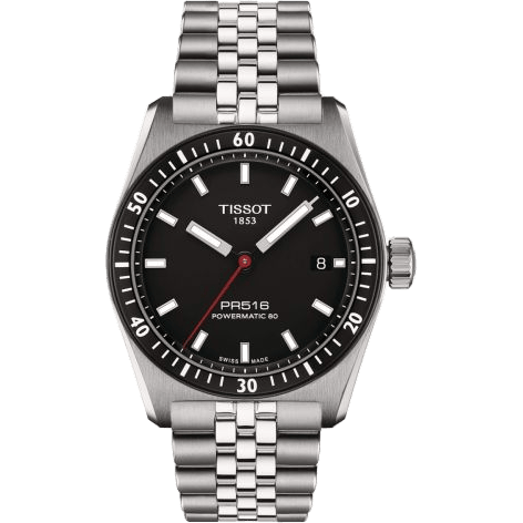PR516 Powermatic 80 Stainless Steel / Black / Bracelet