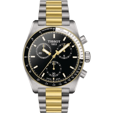 PR516 Chronograph Quartz Stainless Steel - Yellow Gold / Black / Bracelet