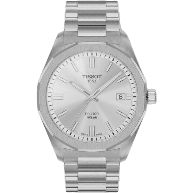 PRC 100 Solar Quartz 39 Stainless Steel / Silver / Bracelet