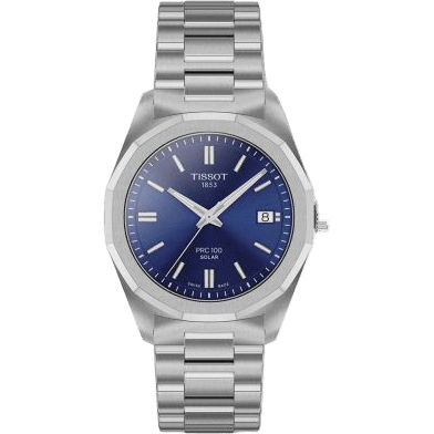 PRC 100 Solar Quartz 34 Stainless Steel / Blue