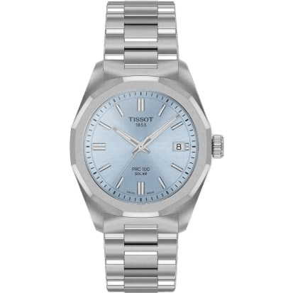 PRC 100 Solar Quartz 34 Stainless Steel / Ice Blue