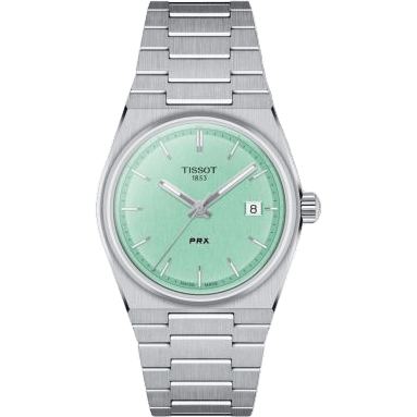 PRX Quartz 35 Stainless Steel / Mint Green