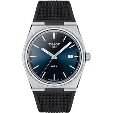 PRX Quartz Stainless Steel / Blue / Rubber