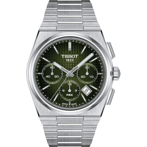 PRX Chronograph Stainless Steel / Green