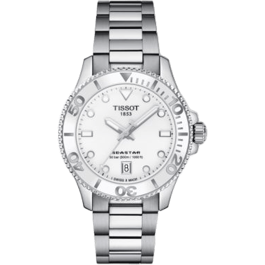 Seastar 1000 36 Quartz Stainless Steel / White / Bracelet