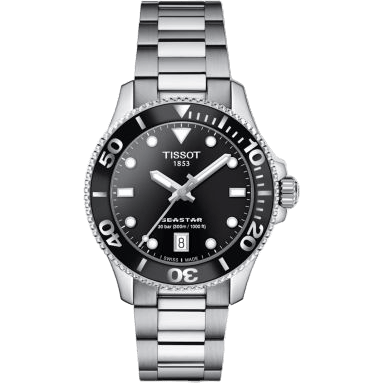 Seastar 1000 36 Quartz Stainless Steel / Black / Bracelet