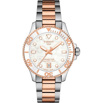 Seastar 1000 36 Quartz Stainless Steel - Rose Gold / MOP / Bracelet