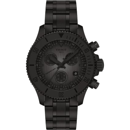 Seastar 1000 Quartz Chronograph PVD / Black / Bracelet