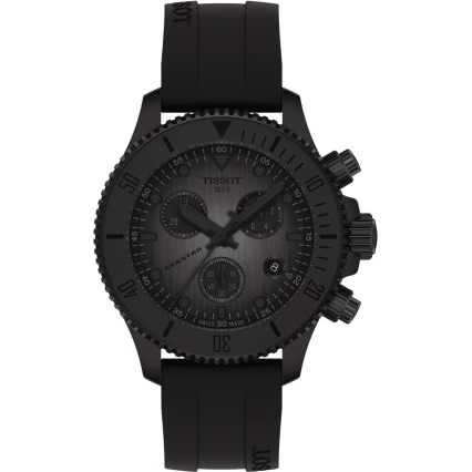 Seastar 1000 Quartz Chronograph PVD / Black