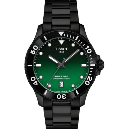 Seastar 1000 Quartz 40 PVD / Green Gradient / Bracelet