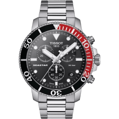 Seastar 1000 Chronograph Quartz 45.5 Stainless Steel / Black / Bracelet