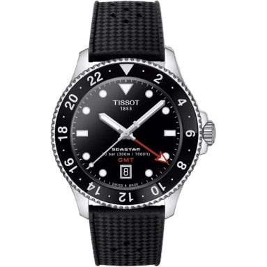 Seastar 1000 Quartz GMT 40 Stainless Steel / Black