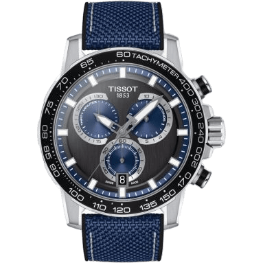 Supersport Chrono Stainless Steel / Black - Blue