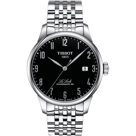 Le Locle Powermatic 80 39.3 Stainless Steel / Black / Bracelet