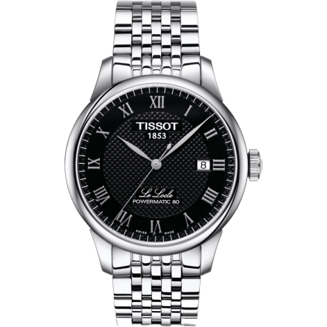 Le Locle Powermatic 80 39.3 Stainless Steel / Black / Bracelet