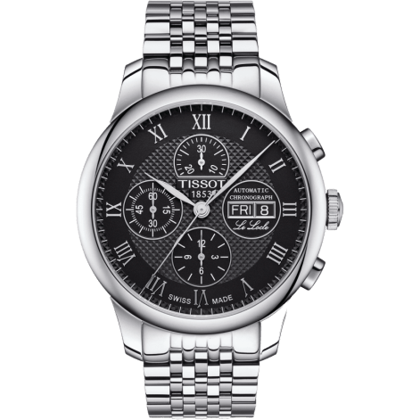 Le Locle 42.3 Valjoux Chronograph Stainless Steel / Black / Bracelet