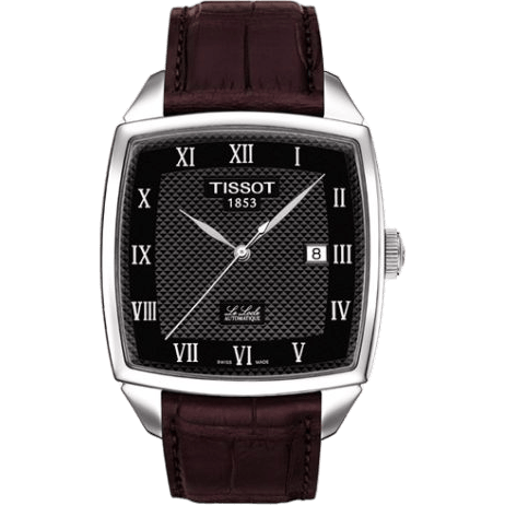Le Locle Automatic Cushion 39 Stainless Steel / Black / Strap