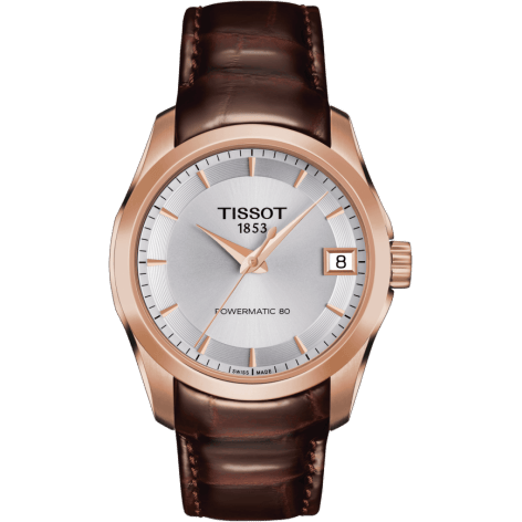 Couturier Powermatic 80 32 Rose Gold PVD / Silver / Strap