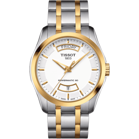 Couturier Powermatic 80 39 Stainless Steel / Yellow Gold PVD / White / Bracelet