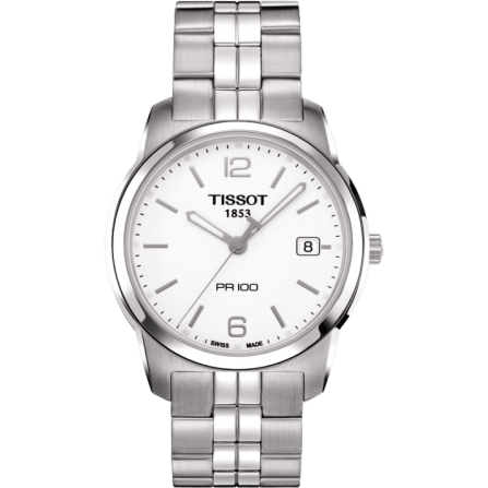 PR 100 Quartz 38 Stainless Steel / White / Bracelet