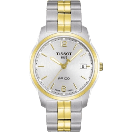 PR 100 Quartz 38 Stainless Steel / Yellow Gold PVD / Silver / Bracelet