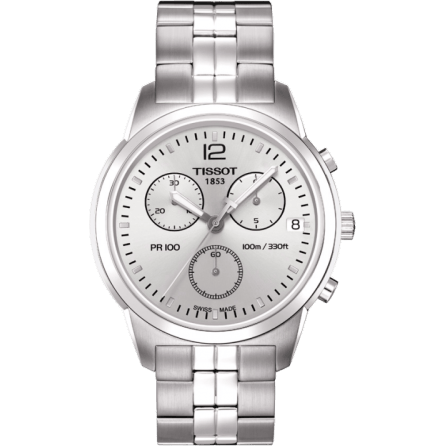 PR 100 Chronograph Quartz 38 Stainless Steel / Silver / Bracelet