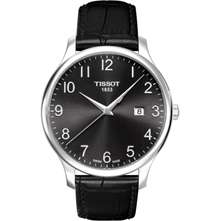 Tradition Quartz 42 Stainless Steel / Black / Strap