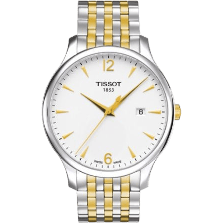 Tradition Quartz 42 Stainless Steel - Yellow Gold / Silver / Bracelet