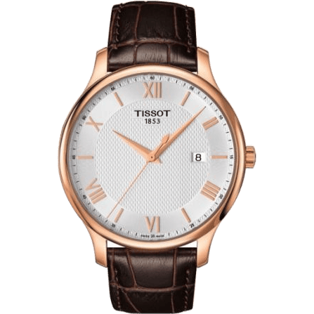 Tradition Quartz 42 Rose Gold PVD / Silver / Strap