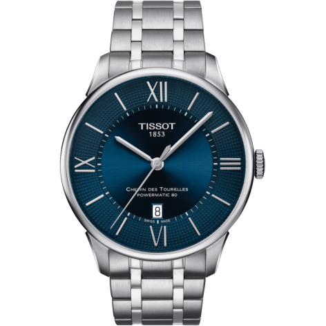 Chemin Des Tourelles Powermatic 80 42 Stainless Steel / Blue / Bracelet