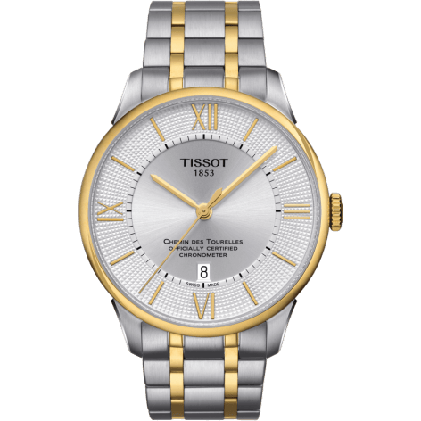 Chemin Des Tourelles Powermatic 80 COSC 42 Stainless Steel / Yellow Gold PVD / Silver / Bracelet