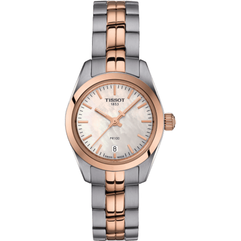 PR 100 Quartz 25 Stainless Steel / Rose Gold PVD / MOP / Bracelet