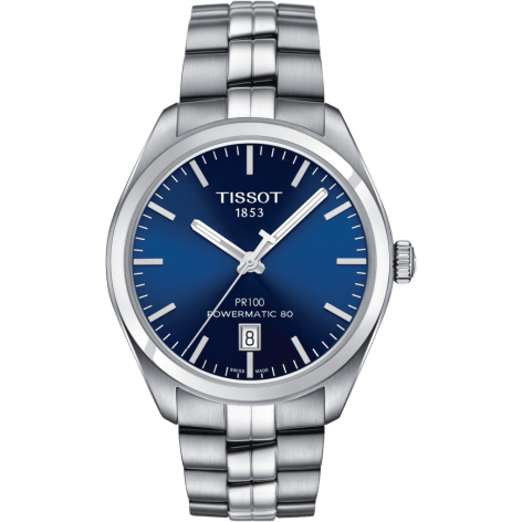 PR 100 Powermatic 80 39 Stainless Steel / Blue / Bracelet