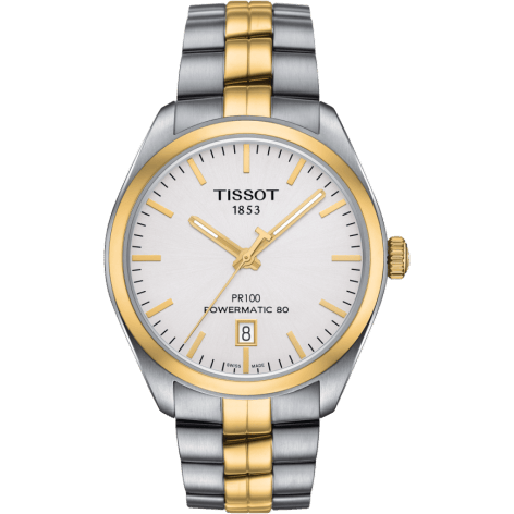 PR 100 Powermatic 80 39 Stainless Steel / Yellow Gold PVD / Silver / Bracelet
