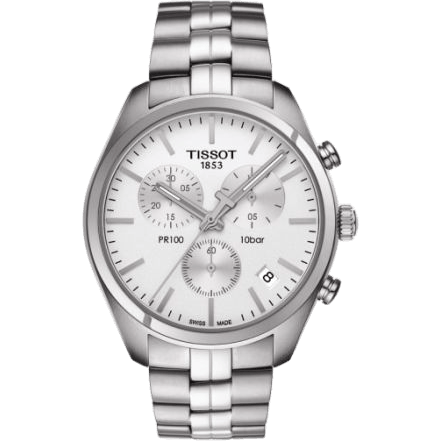 PR 100 Chronograph Quartz 41 Stainless Steel / Silver / Bracelet
