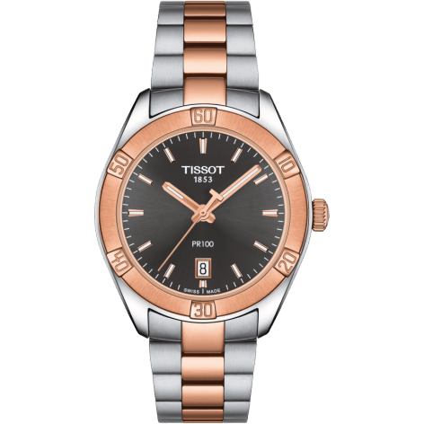 PR 100 Sport Chic 36 Stainless Steel / Rose Gold PVD / Grey / Bracelet