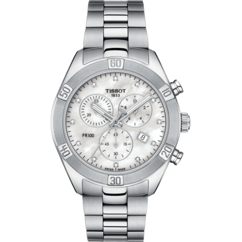 PR 100 Sport Chic Chronograph 38 Stainless Steel / MOP / Bracelet