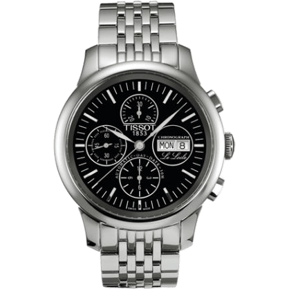 Le Locle Chronograph 42.3 Stainless Steel / Black / Bracelet